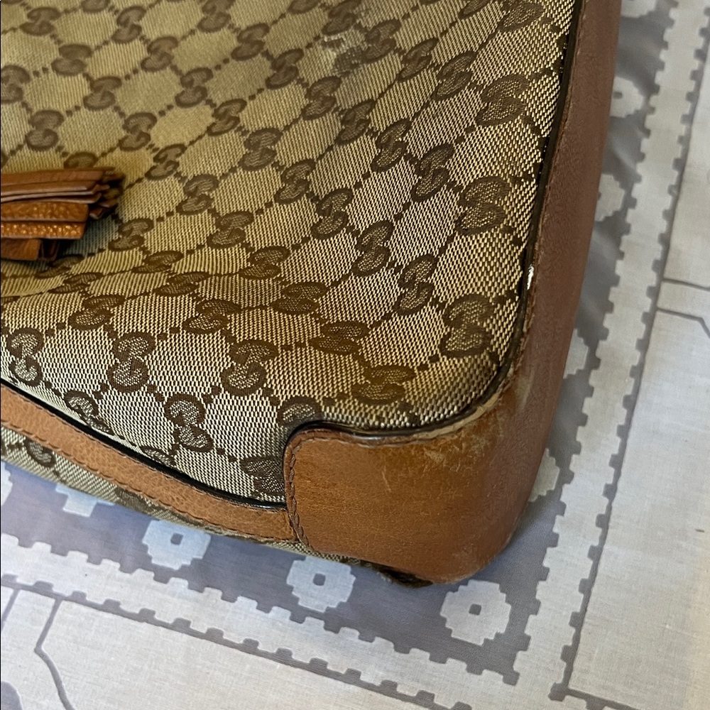 Gucci Beige Brown Monogram Hobo Bag - Picture 16 of 16